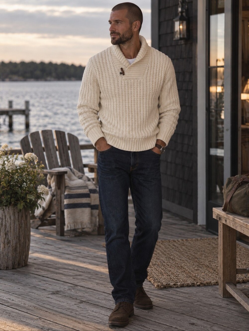 Banana Republic Merino Wool Chunky Knit Sweater